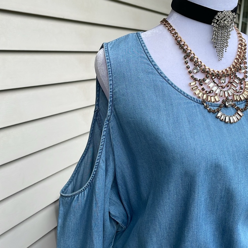Cute Denim Dress by Express - Picture 4 of 16